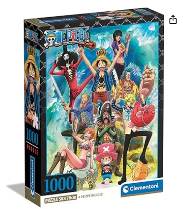 Clementoni One Piece-1000 Piece Puzzle for Adults and Children 14 Years Old, Skill Game for the Whole Family, Made in Italy (39920) : Amazon.ie