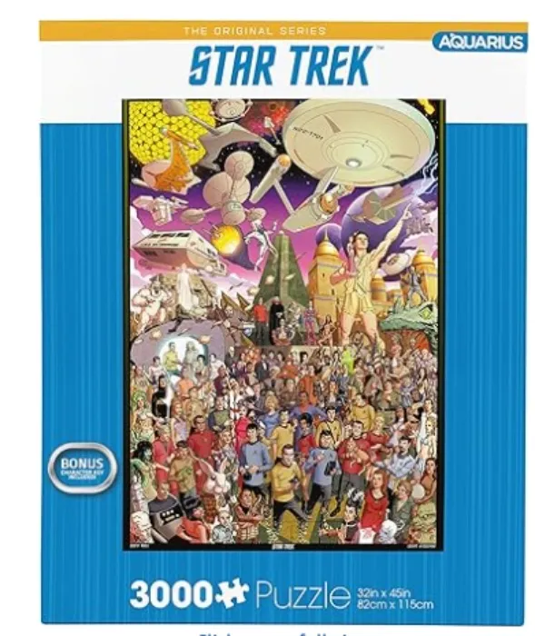 Aquarius Star Trek Puzzle (3000 Piece Jigsaw Puzzle) - Officially Licensed Star Trek Merchandise & Collectibles - Glare Free - Precision Fit - 32 x 45 Inches : Amazon.ie
