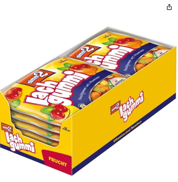 nimm2 Lachgummi 15 x 250g - Fruit Gum with Fruit Juice and Vitamins : Amazon.ie: Grocery