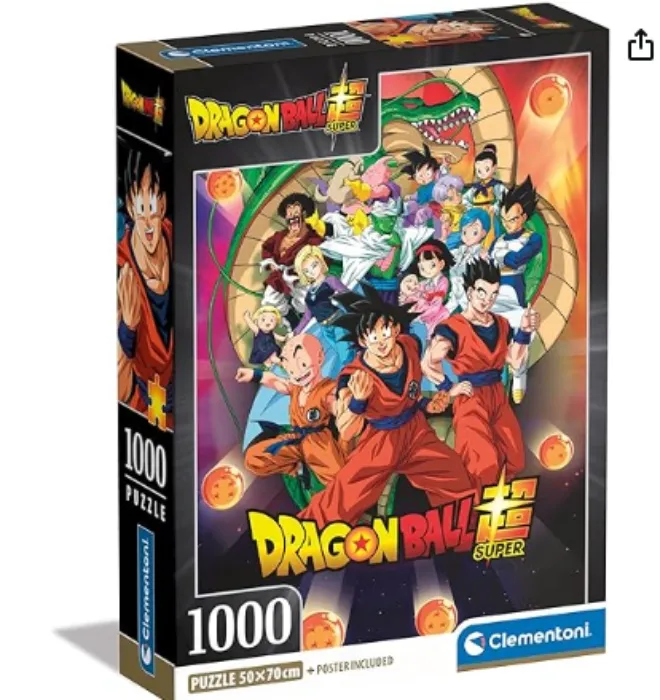Clementoni Dragonball Jigsaw Puzzle - 1000 Pieces - Adult Jigsaw Puzzle, Poster Included, Anime, Manga, Superhero Puzzle, Fun For Adults, Made In Italy, 39919 : Amazon.ie