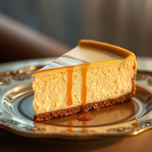 New York cheesecake slice