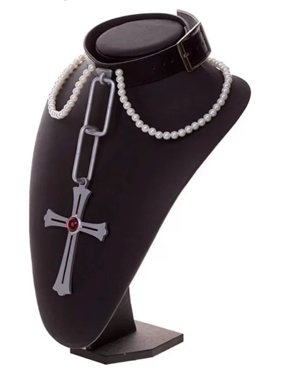 Vampier Cosplay Accessoires Akashiya Moka Cross Ketting, Zilver : Amazon.nl: Speelgoed & spellen