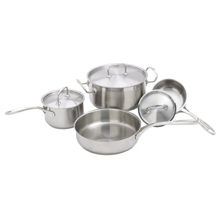 7 Piece Stainless Steel Cookware Set