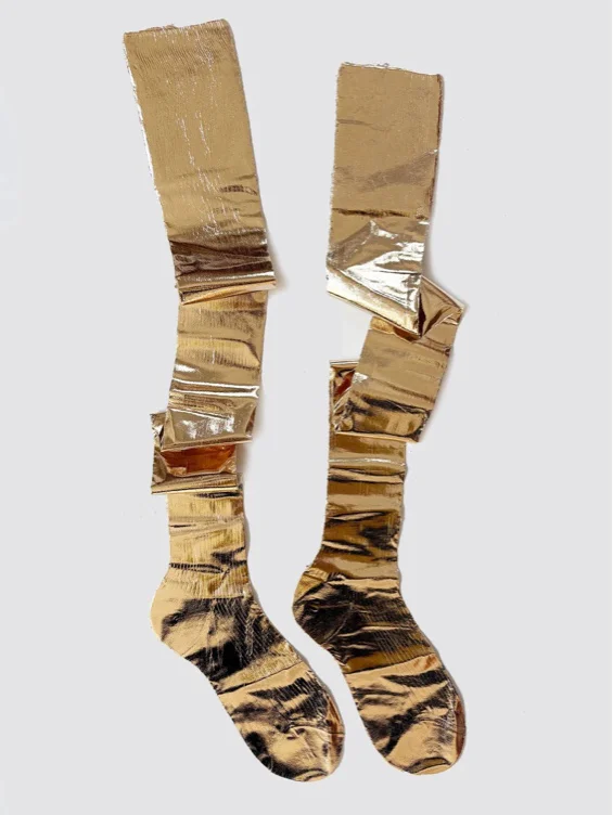Maria La Rosa | Laminated Over The Knee Socks