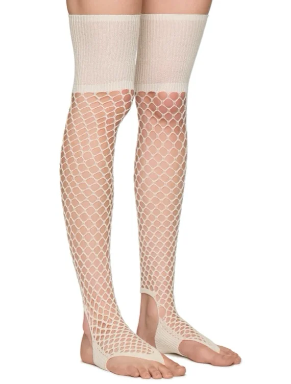 Isa Boulder | Fishnet Over Knee Socks