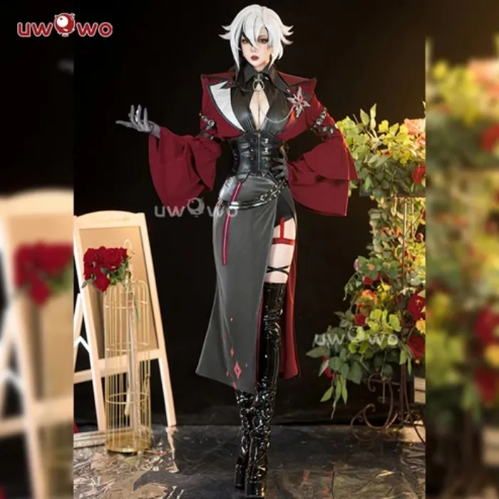 S-3XL Uwowo Genshin Impact Fanart Arlecchino The Knave Music Concert Cosplay Costume