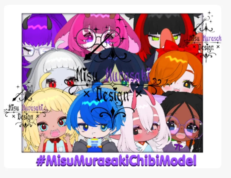 1.0 Customizable Chibi Vtuber Model