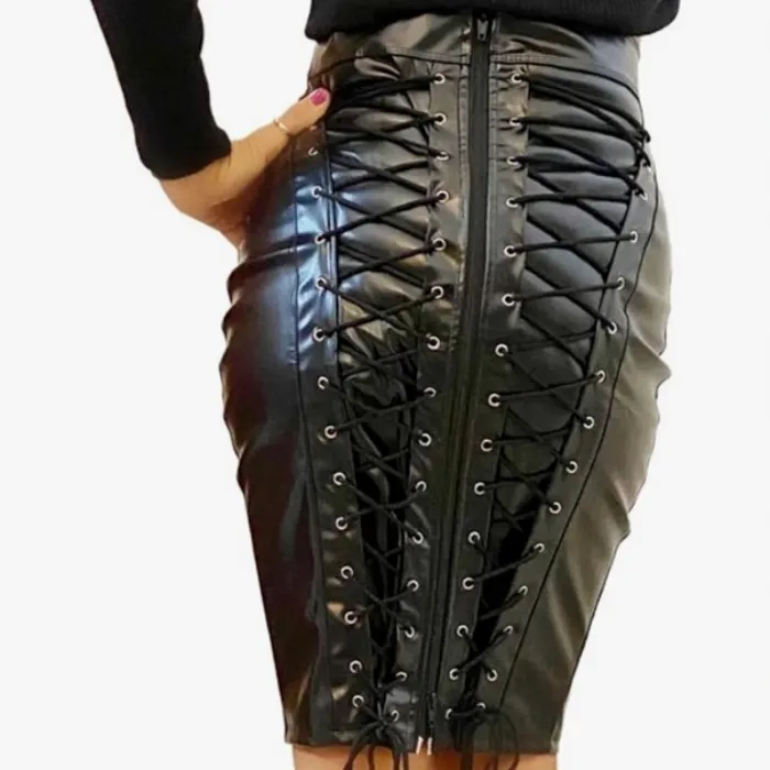 Corset Leather Skirt