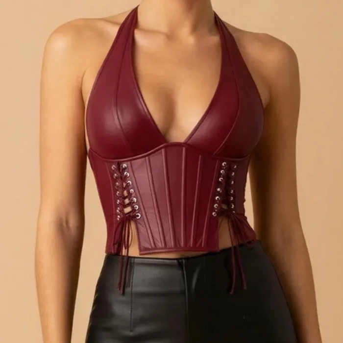 Corset Leather Top