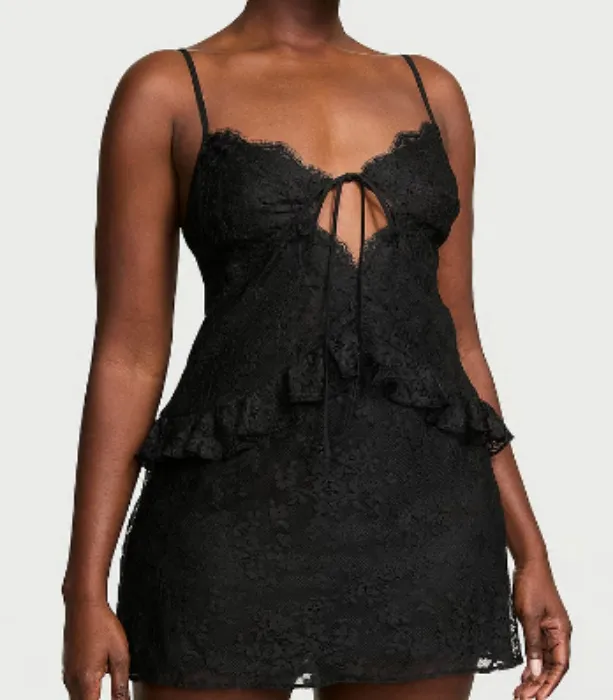 Dare to Dream Lace Flounce Mini Slip