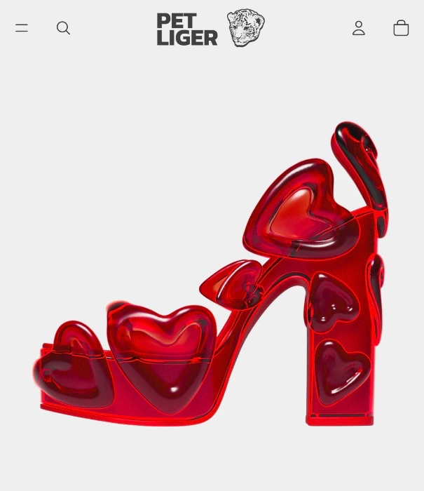 Perlite loveheart heels 