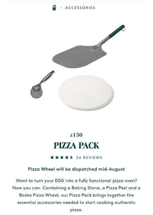 Pizza kit for my green egg 