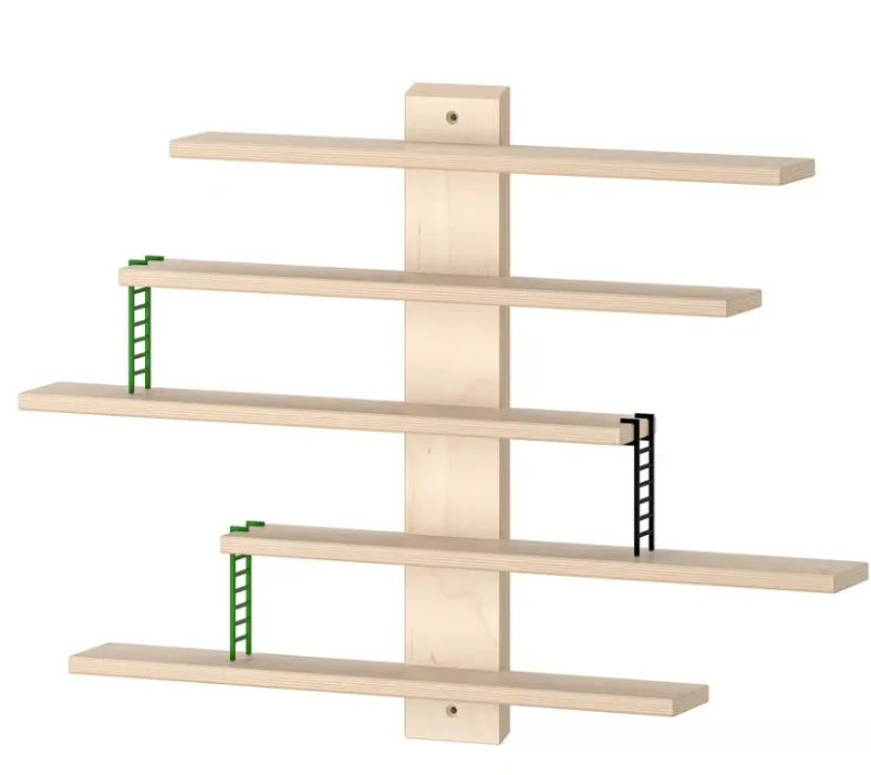 LUSTIGT Wall shelf 14 5/8x14 5/8 "