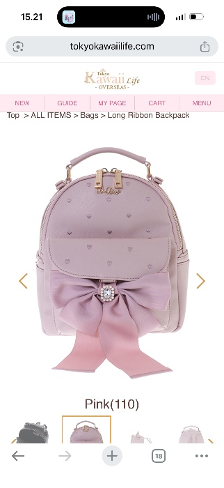 Lisliza long ribbon bag