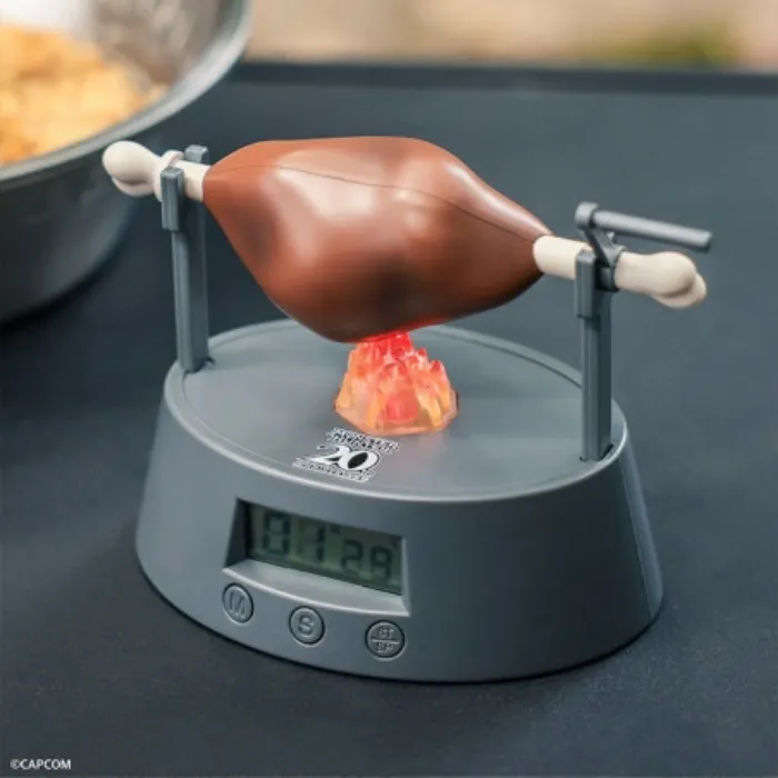 Monster Hunter 20th Anniversary Meat grilling timer BOOK with glowing flames