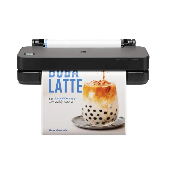 HP DesignJet T210 24” Large Format Poster Printer & Plotter, Up to 1 Year of Ink Included, Easy Click to Print Posters with Professional Quality