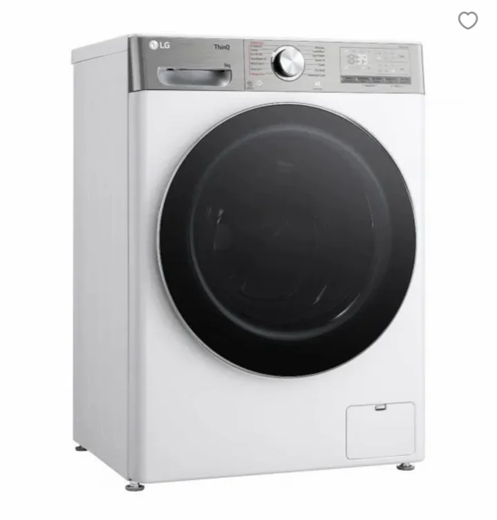 Washing Machine LG F2WR909P3W, 9 kg, 1200 rpm, Clasa A, Motor Direct Drive, Steam+, Smart Diagnosis, Alb
