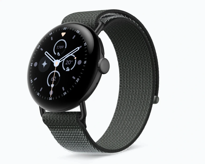 Pixel Watch Performance Loop Band - Obsidian/Matte Black Stainless Steel Lugs