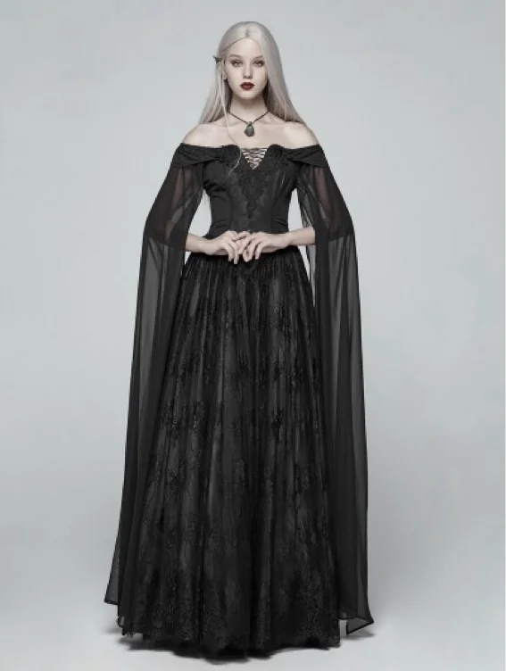 Punk Rave Black Gothic Medieval Renaissance Fancy Dress - DarkinCloset.com