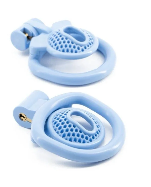 Mesh inverted Chastity Lock | Blue / Level +1