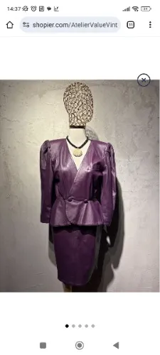 Leather Two Piece Set