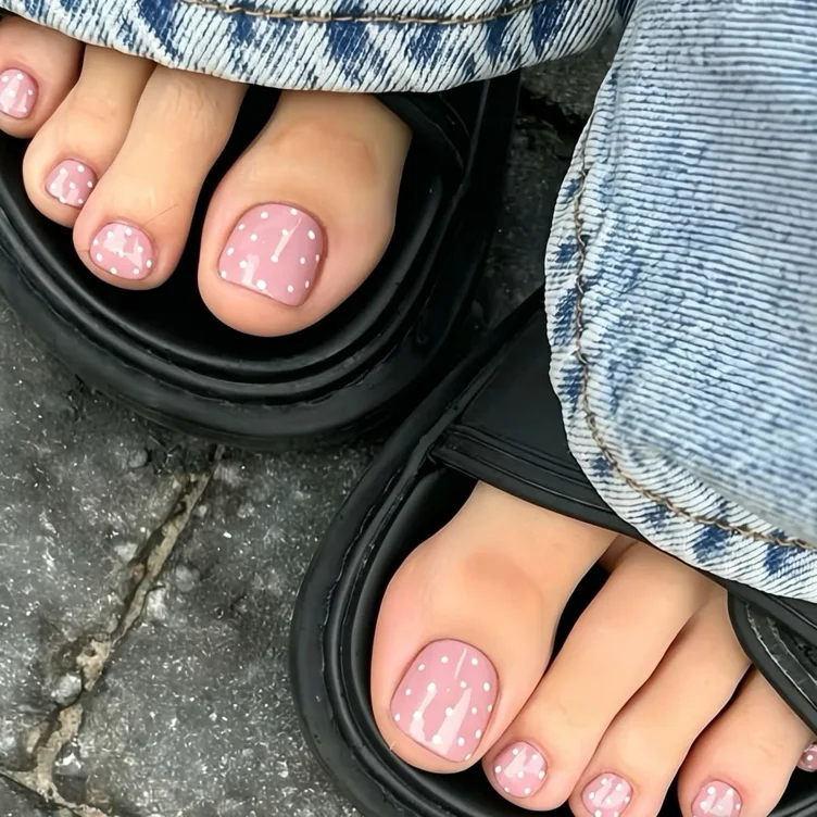Cute pedicure🎀