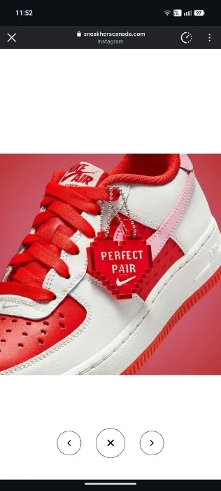 Nike Air force 1 valentines day