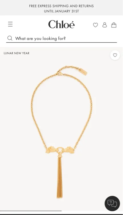 The Chloé Chain Horse necklace