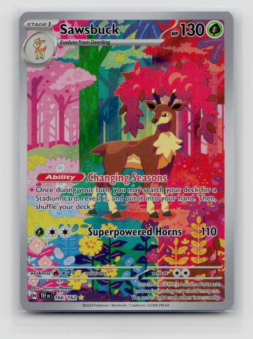 Sawsbuck: Temporal Forces Pokemon Card (Ungraded)