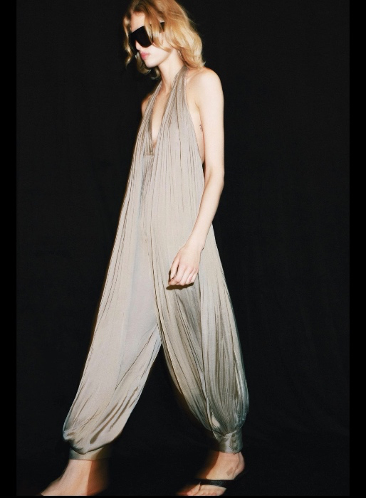 SATIN HALTER JUMPSUIT