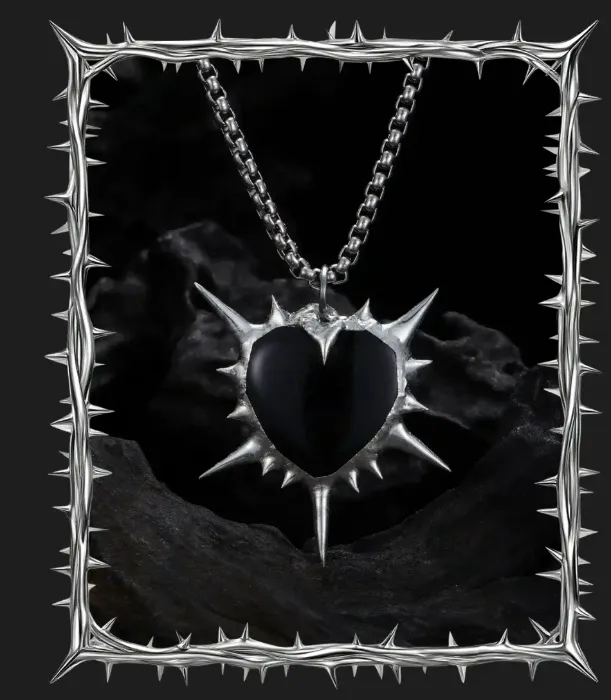 Solder Alchemy - Black Rose Oath, Delicate Soldered Pendant
