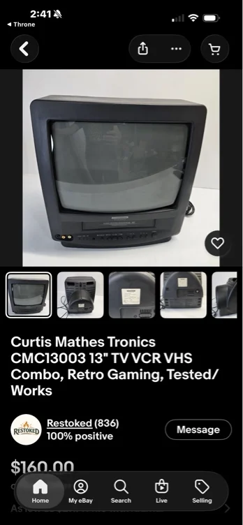 Retro tv with vhs player 🔥