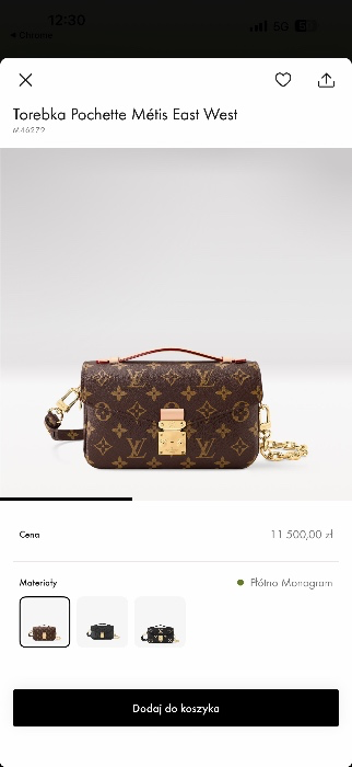 Louis Vuitton Pochette Métis East West 