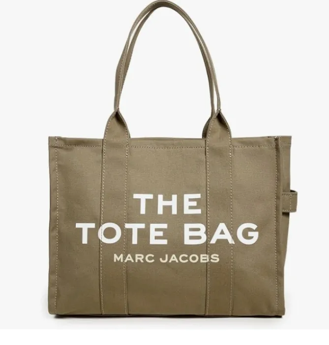 Marc Jacobs The Large Tote Bag - Bolso de lona grande para mujer