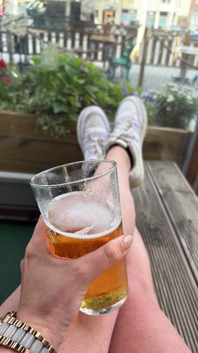A beer on a night out