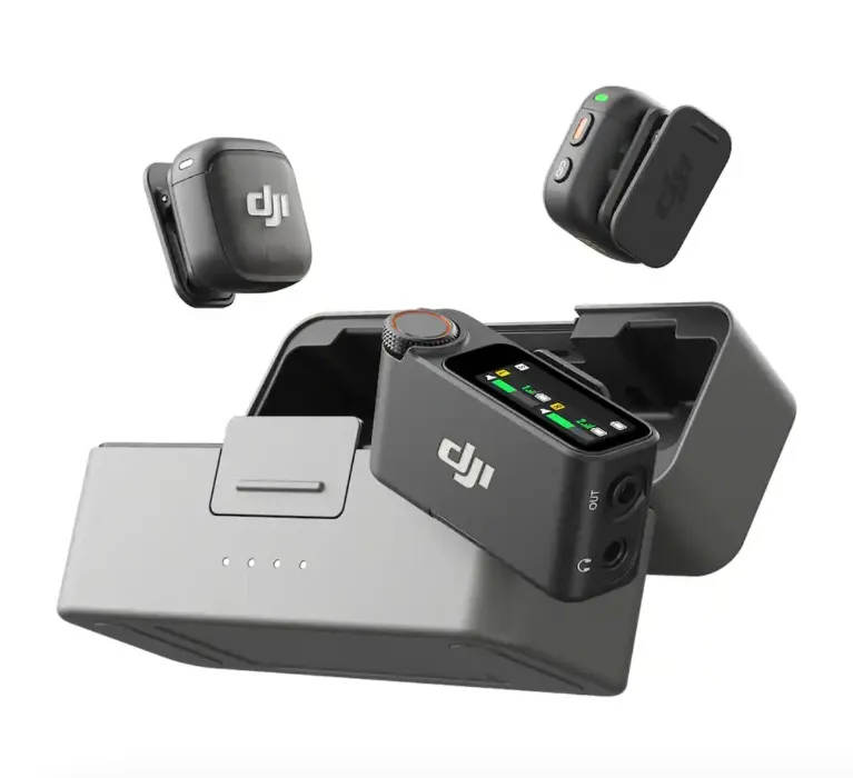 DJI - Mic 3 (2 TX + 1 RX + Charging Case) - Black
