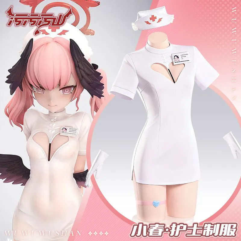 shimoe nurse cosplay (+wig)