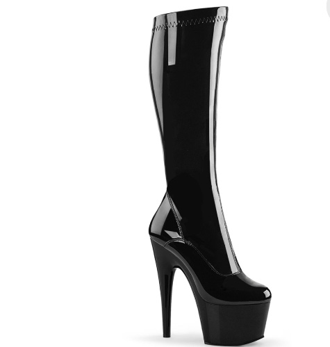Pleaser FLAMINGO-2000 - Lack Schwarz | Crazy-Heels