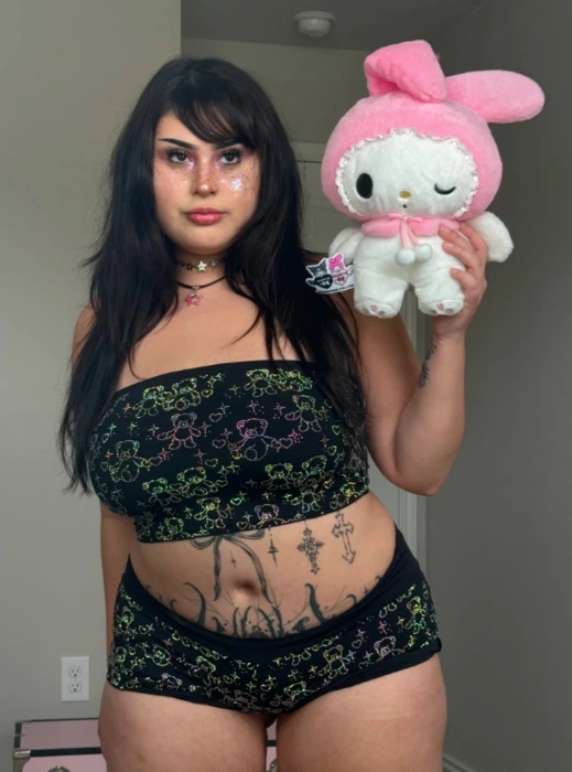 Teddy bear rhinestone tube top | Medium
