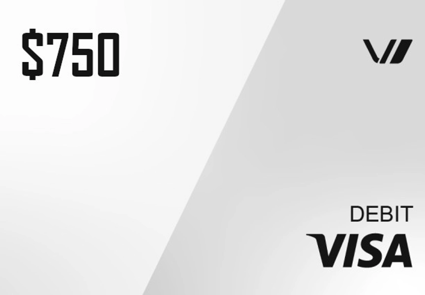 Virtual Visa $750 Gift Card