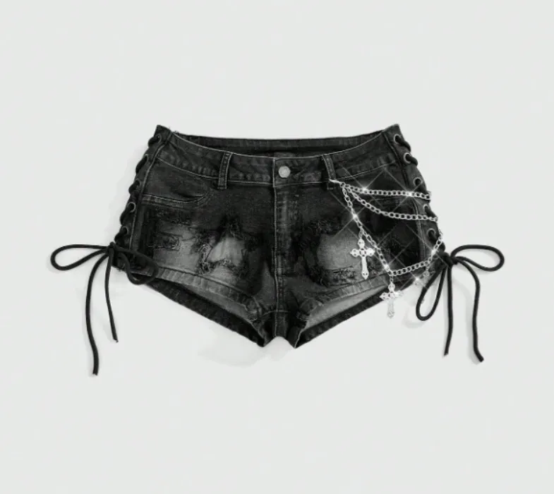 ROMWE - J-Fashion Denim Shorts