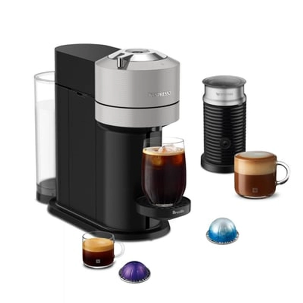 Nespresso Vertuo Next Espresso Roast Coffee Maker & Espresso Machine Bundle By Breville: Compatible with Nespresso Pods, Automatic Shut-Off