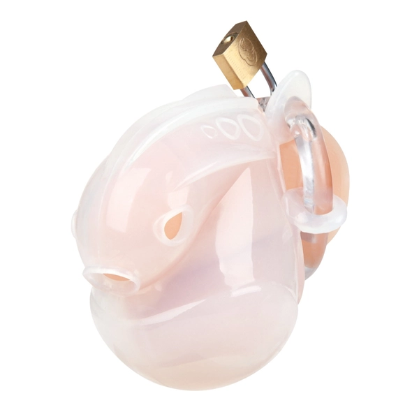 Full Restraint Silicone Cock And Balls Chastity Device