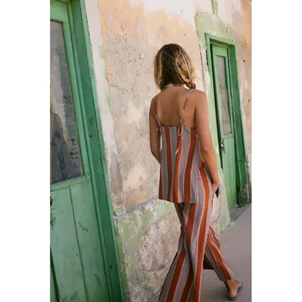 Sightseer Linen Striped Pant Set