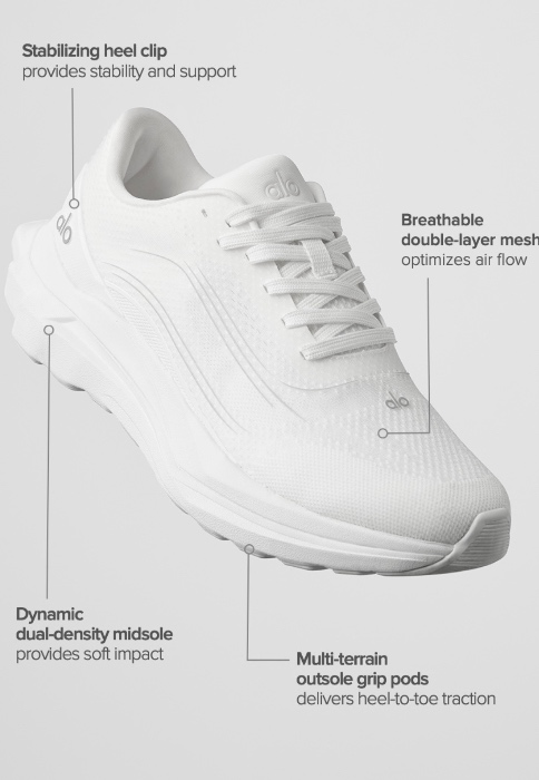 ALO Runner - White/White | White/White 6.5W