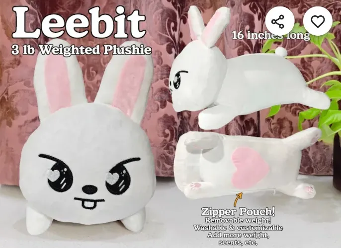 3lb heated weighted skzoo plush