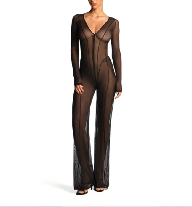 Jumpsuit "Eloise" Black | S / 150-160 cm (4′1″ - 5′3″)