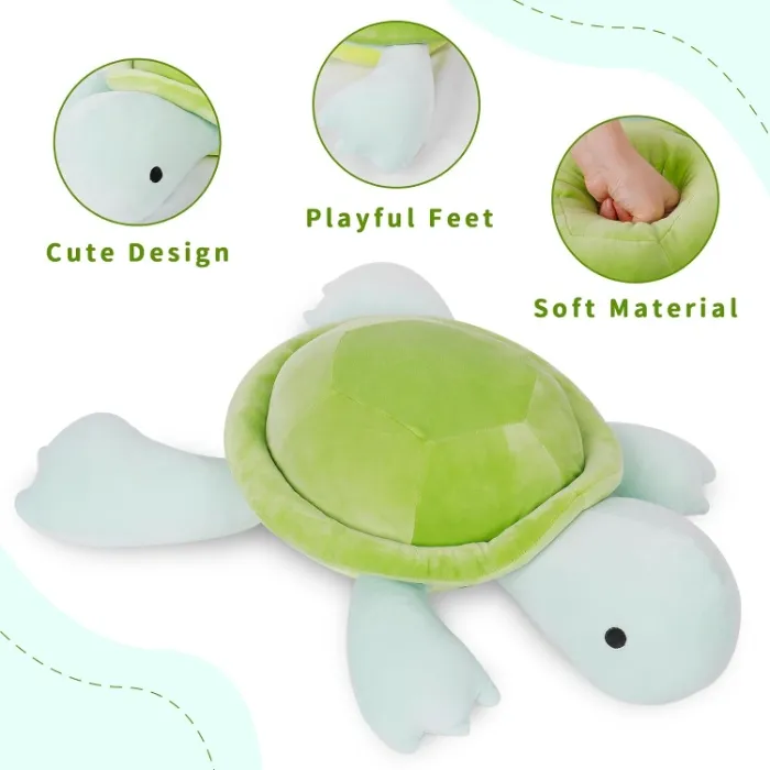 IdeaMeme Turtle Weighted Plush
