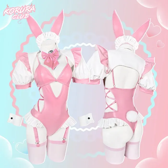 [Korura Club] Pink Bunny Maid Sexy Outfit