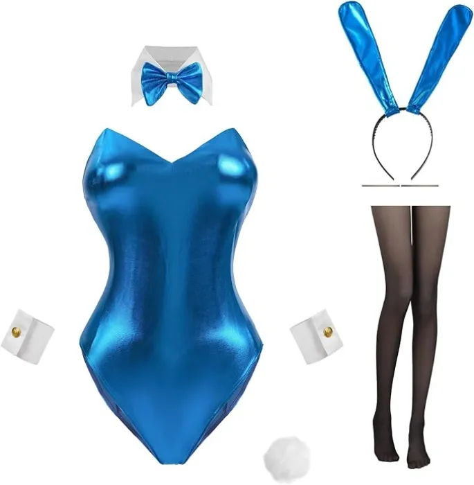 Blue Bunny Girl Suit